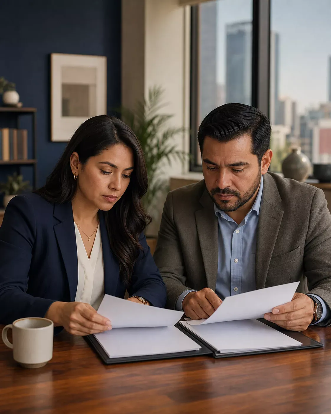 Equipo de Hermen Contadores en la oficina de la firma